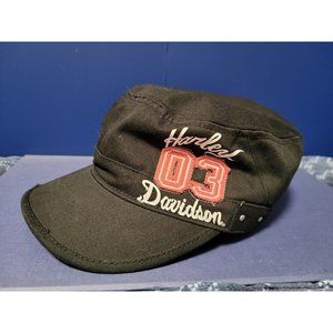 Harley Davidson 03 Biker PAINTER Trucker CADET Cap HAT Black one size fits all